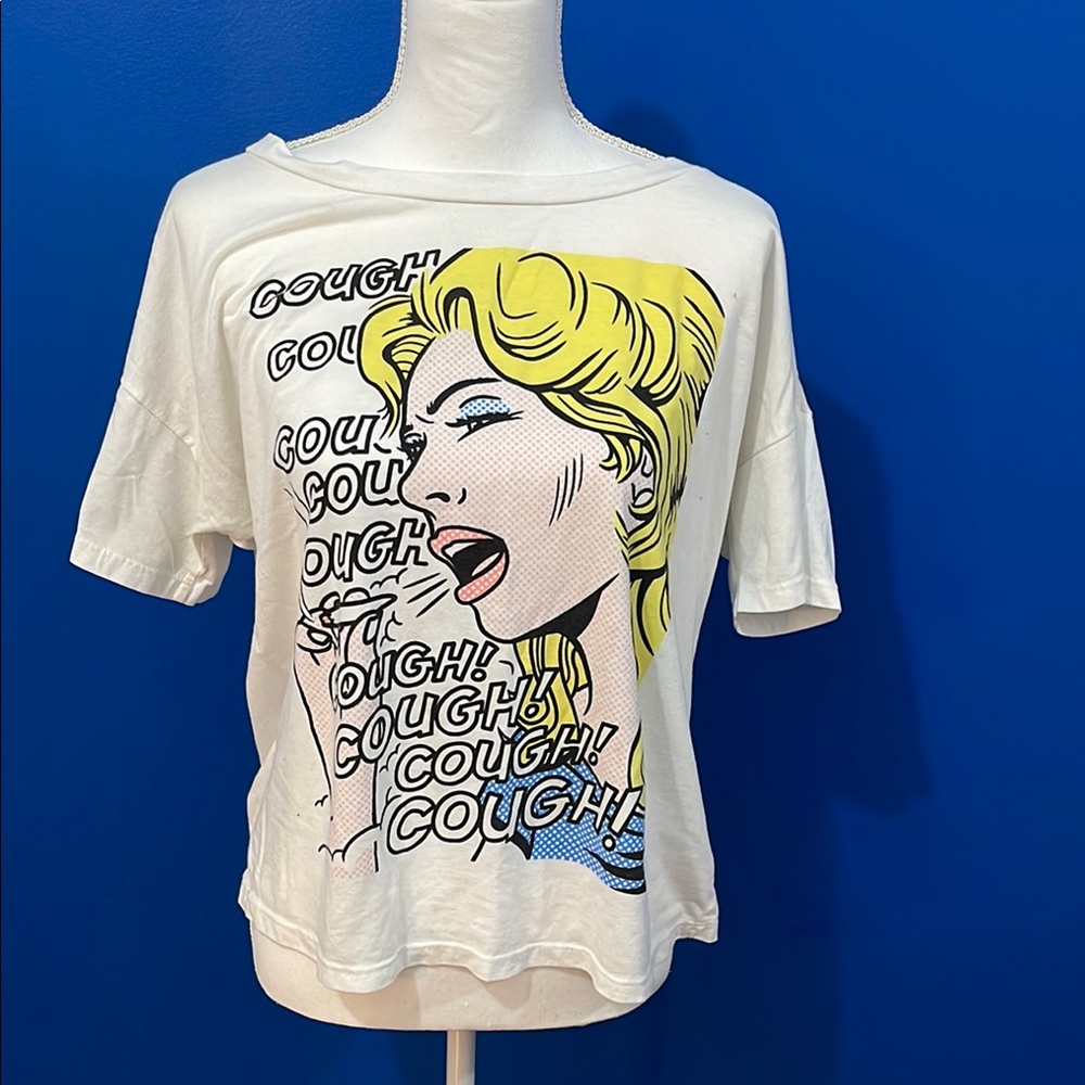 COUGH oversized crop boxy tee